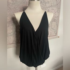 Black wrap tank from Banana Republic